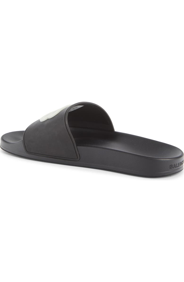 Balenciaga Glow in the Dark BB Logo Slide Sandal, Alternate, color,