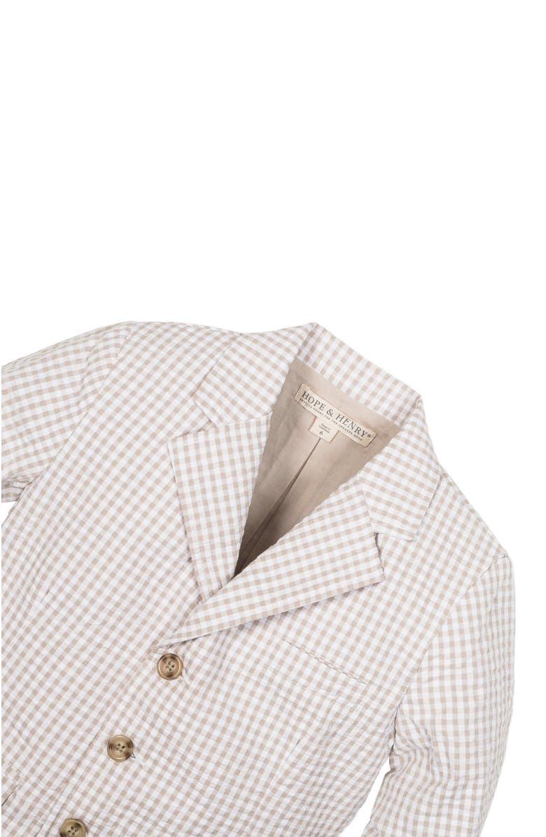 Hope & Henry Baby Boys' Organic Seersucker Suit Jacket, Infant, Alternate, color, 