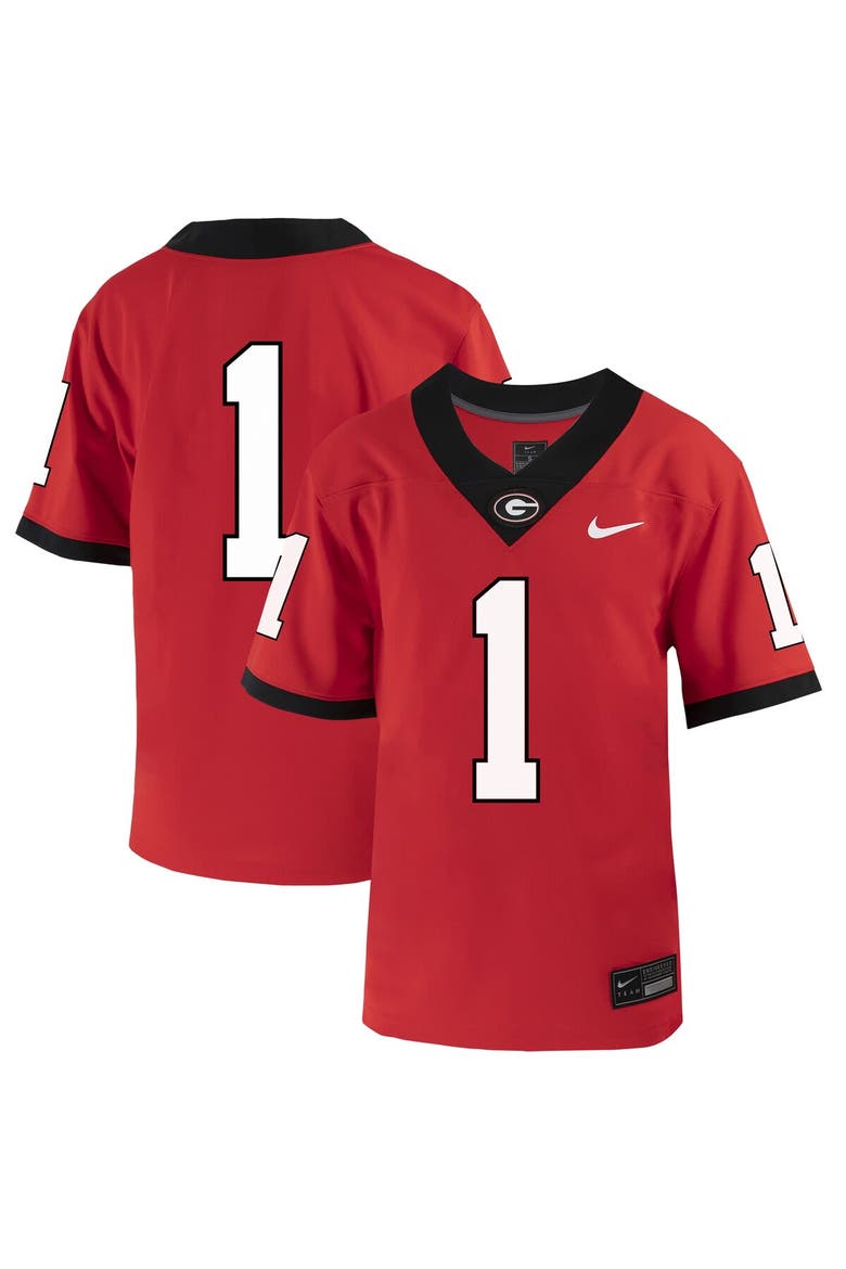 Preschool Nike Red Georgia Bulldogs Untouchable Replica Football Jersey, Main, color, Red