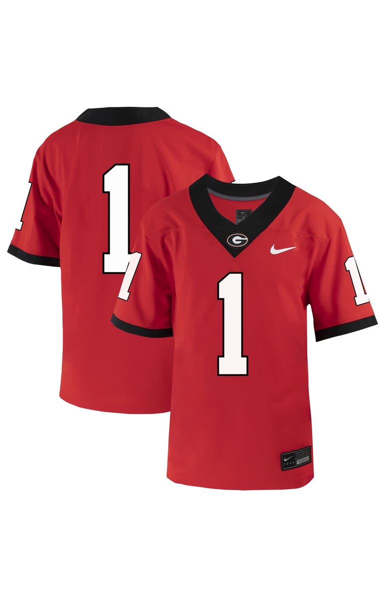 Nike Preschool Nike Red Georgia Bulldogs Untouchable Replica Football Jersey, Main, color,