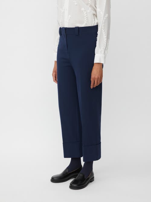 Masai Copenhagen Cropped Loose Leg Pants In Blue