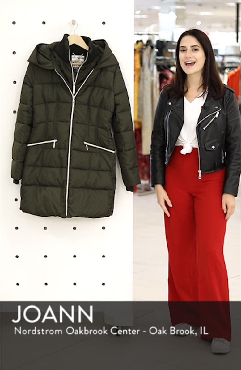 Water Resistant Puffer Coat with Vest Inset, sales video thumbnail
