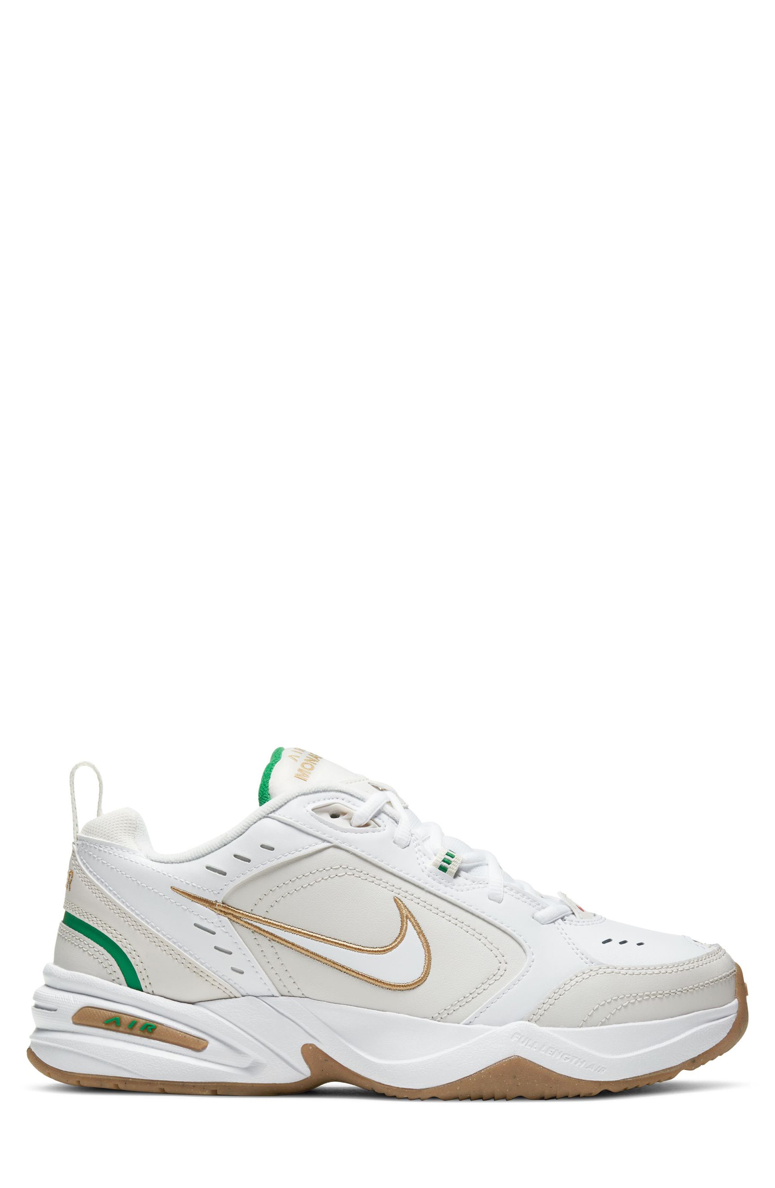 Nike Air Monarch IV Training Sneaker, Alternate, color, White/ Metallic Gold