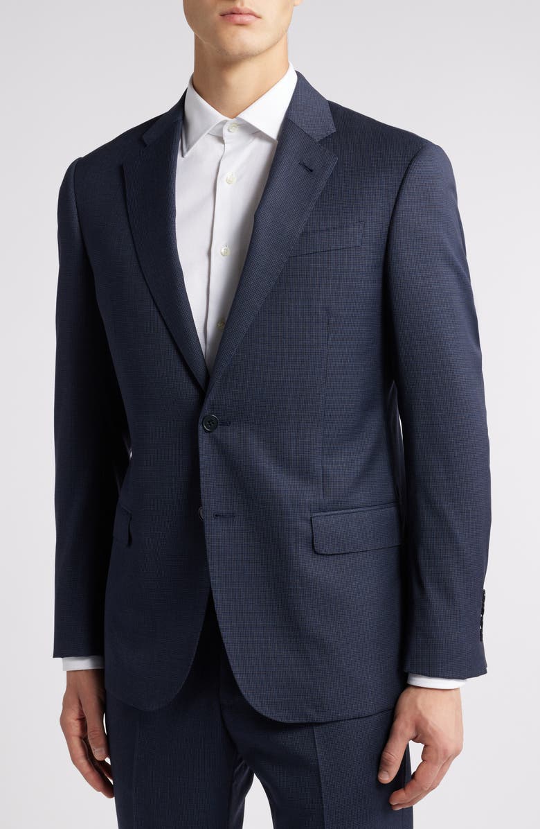 Emporio Armani Micro Houndstooth Check Wool Suit, Alternate, color,