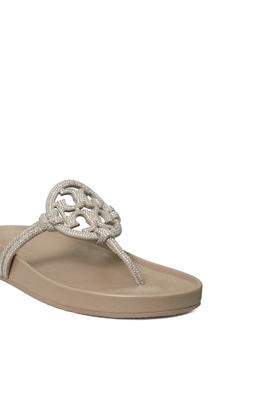 Tory Burch Women's Miller Cloud Knotted Sandals In Gray