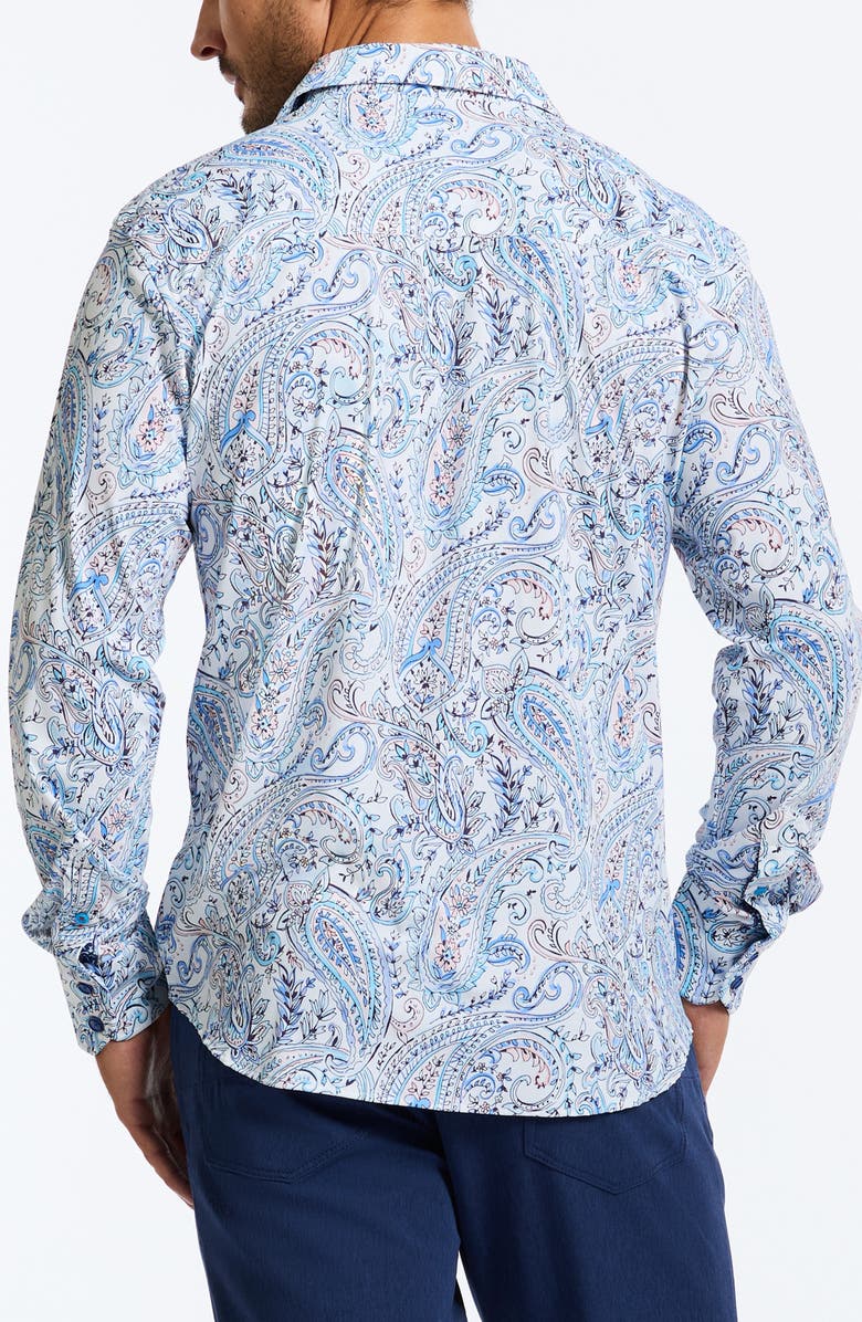 Robert Graham Muir Classic Fit Paisley Knit Button-Up Shirt, Alternate, color,