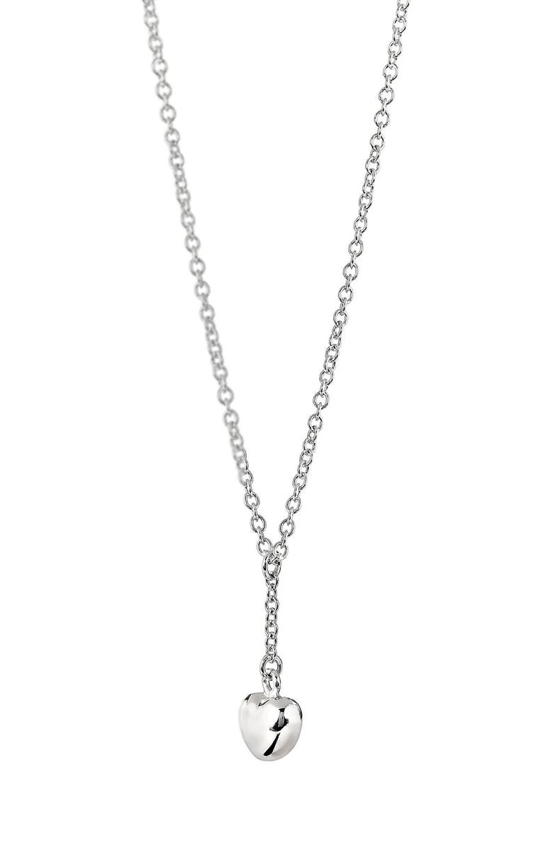 AMERICAN EXCHANGE Heart Pendant Y-Necklace, Alternate, color, Silver