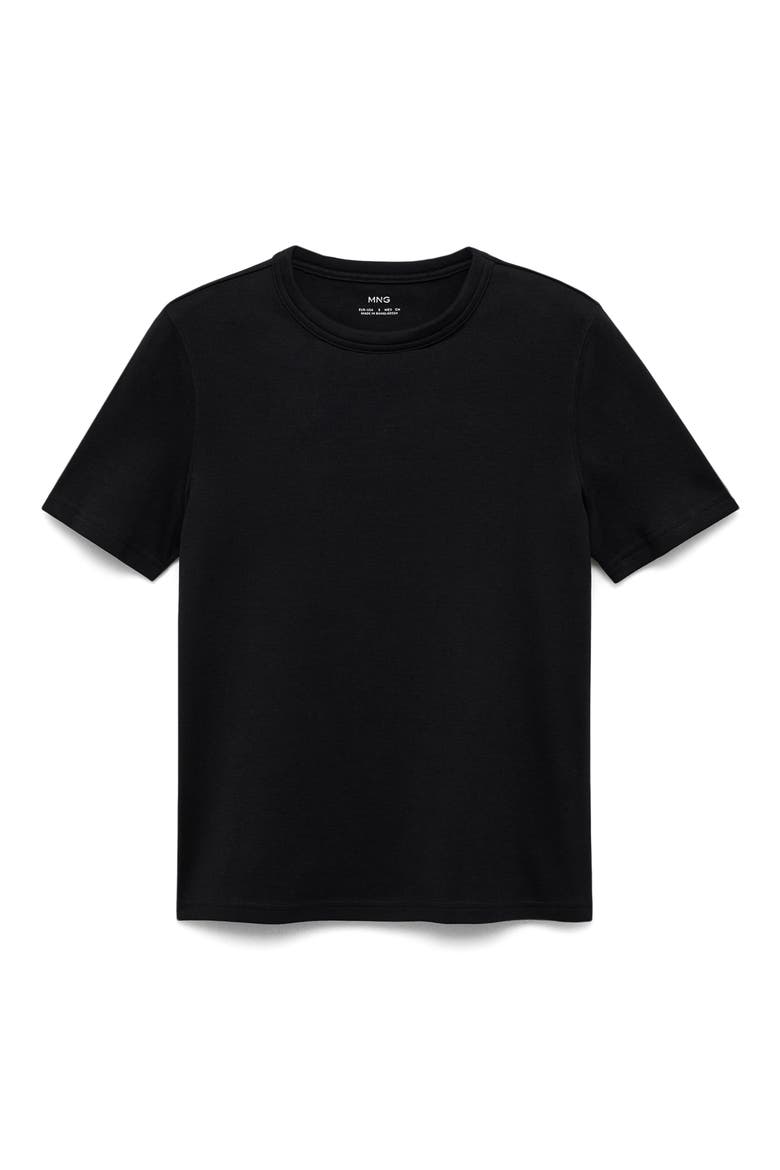 Rita Cotton T-Shirt, Alternate, color, BLACK