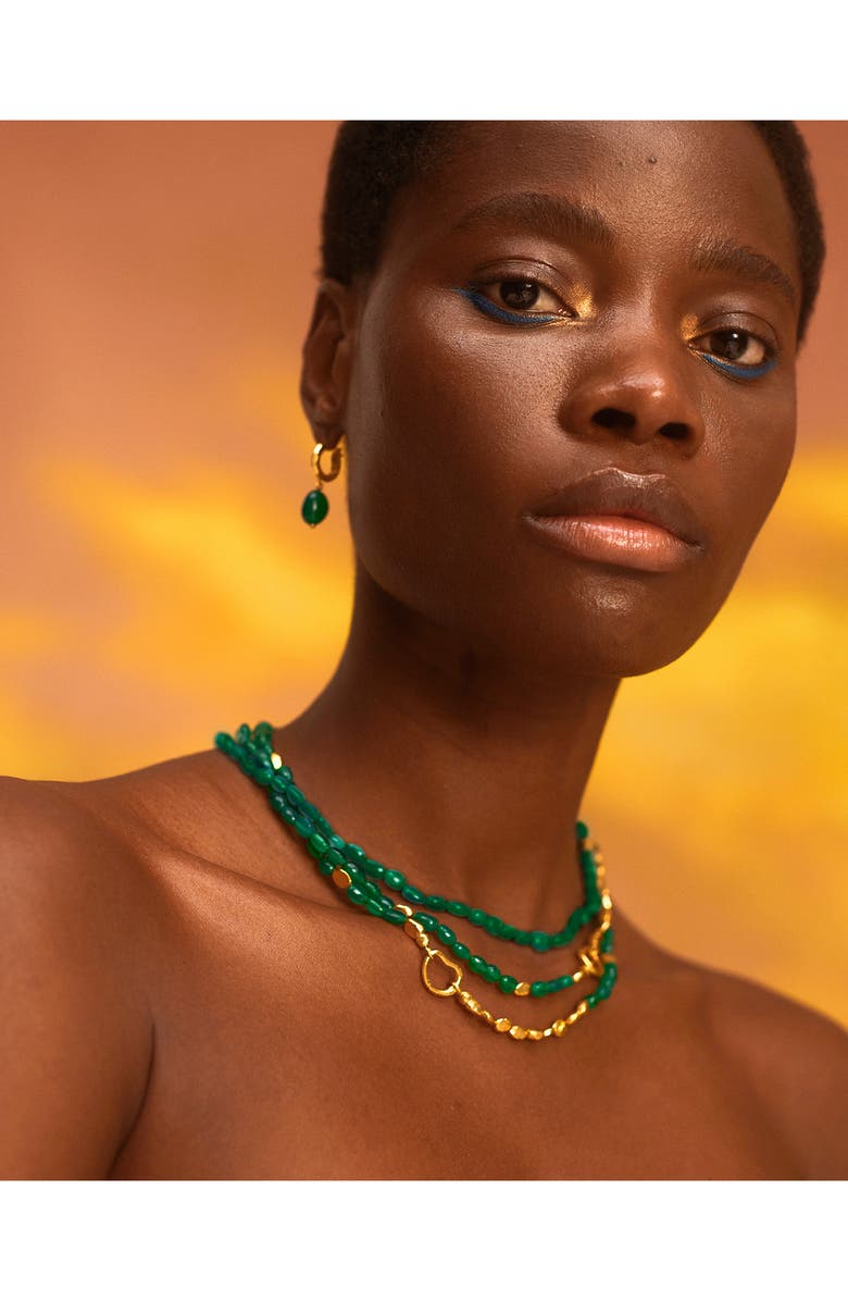 Monica Vinader Rio Beaded Necklace, Alternate, color, 18Ct Gold Vermeil On Sterling