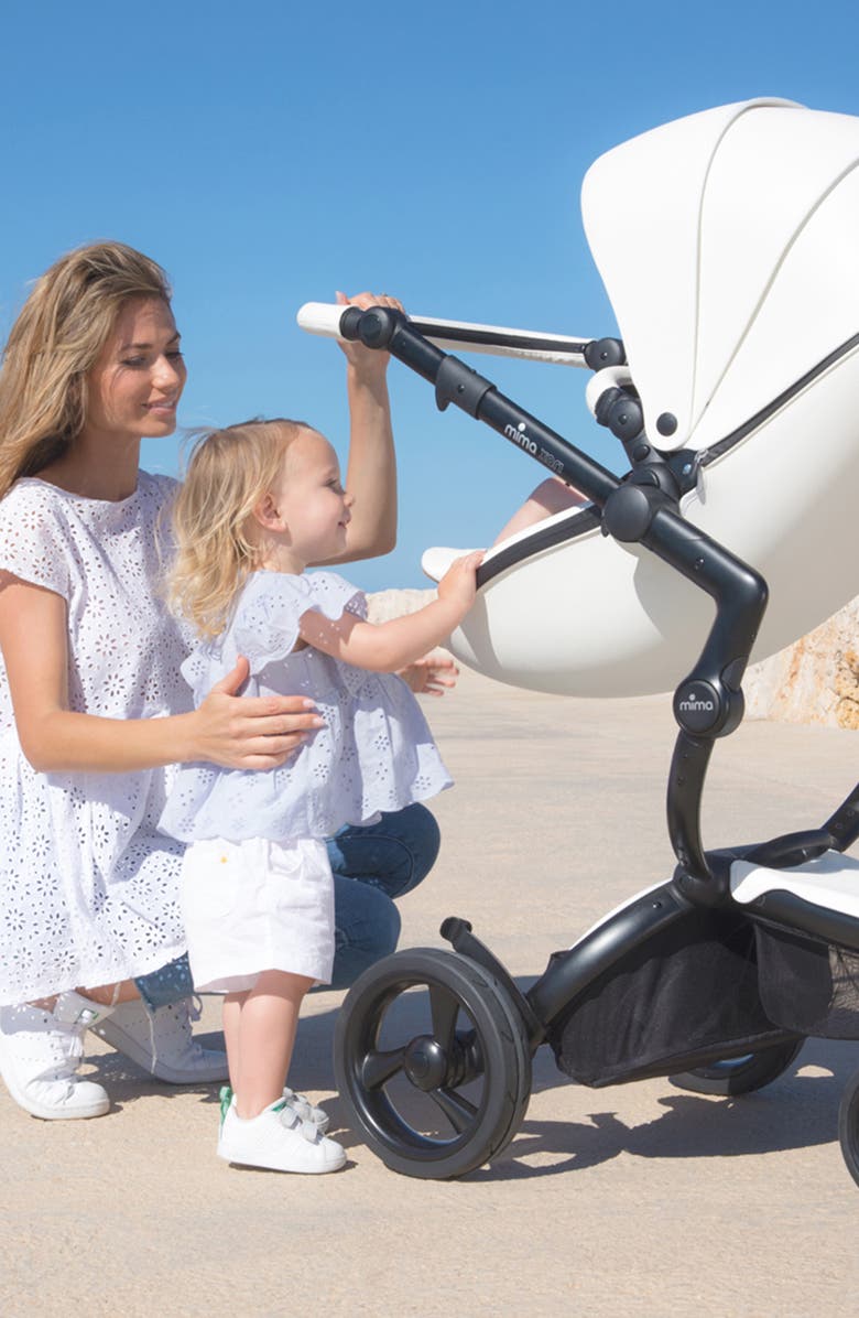 mima Xari 4G Silver Chassis Stroller with Reversible Reclining Seat & Carrycot, Alternate, color, 
