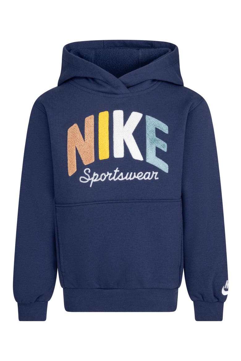 Kids' Powder Play Hoodie, Alternate, color, MIDNIGHT NAVY