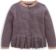 Mini Boden Kids' Pretty Peplum Cardigan