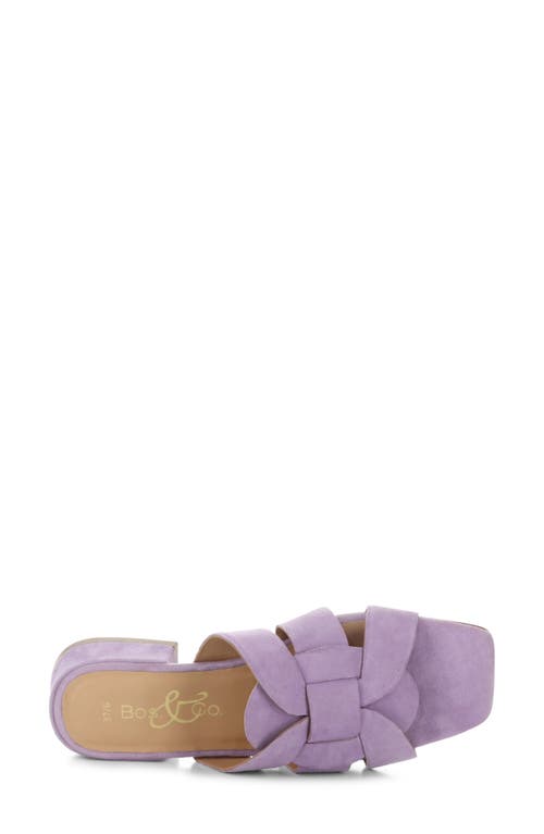 Bos. & Co. Ellis Slide Sandal In Lavender