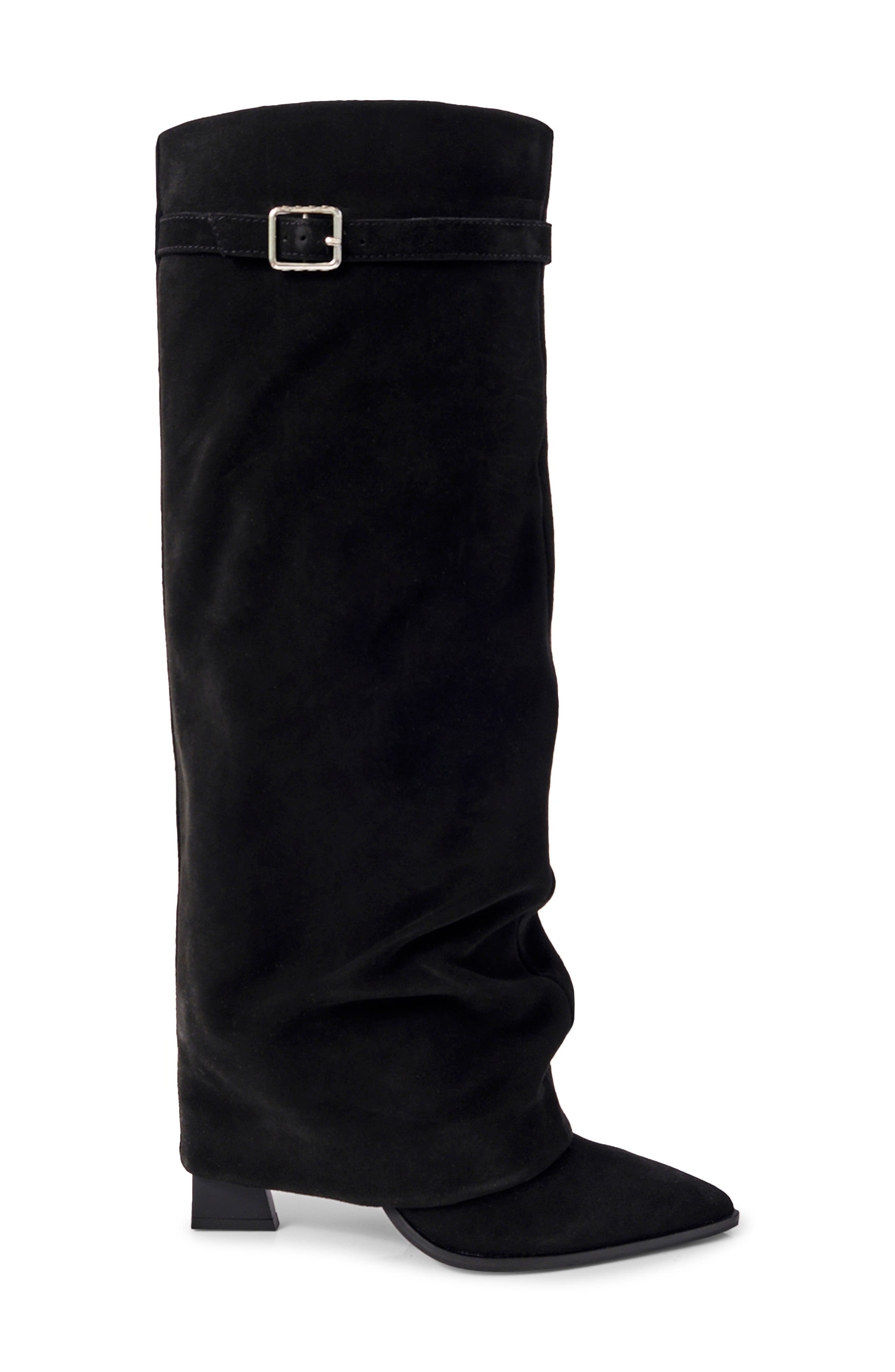 Free People Felicity Foldover Shaft Pointed Toe Knee High Boot, Alternate, color, 