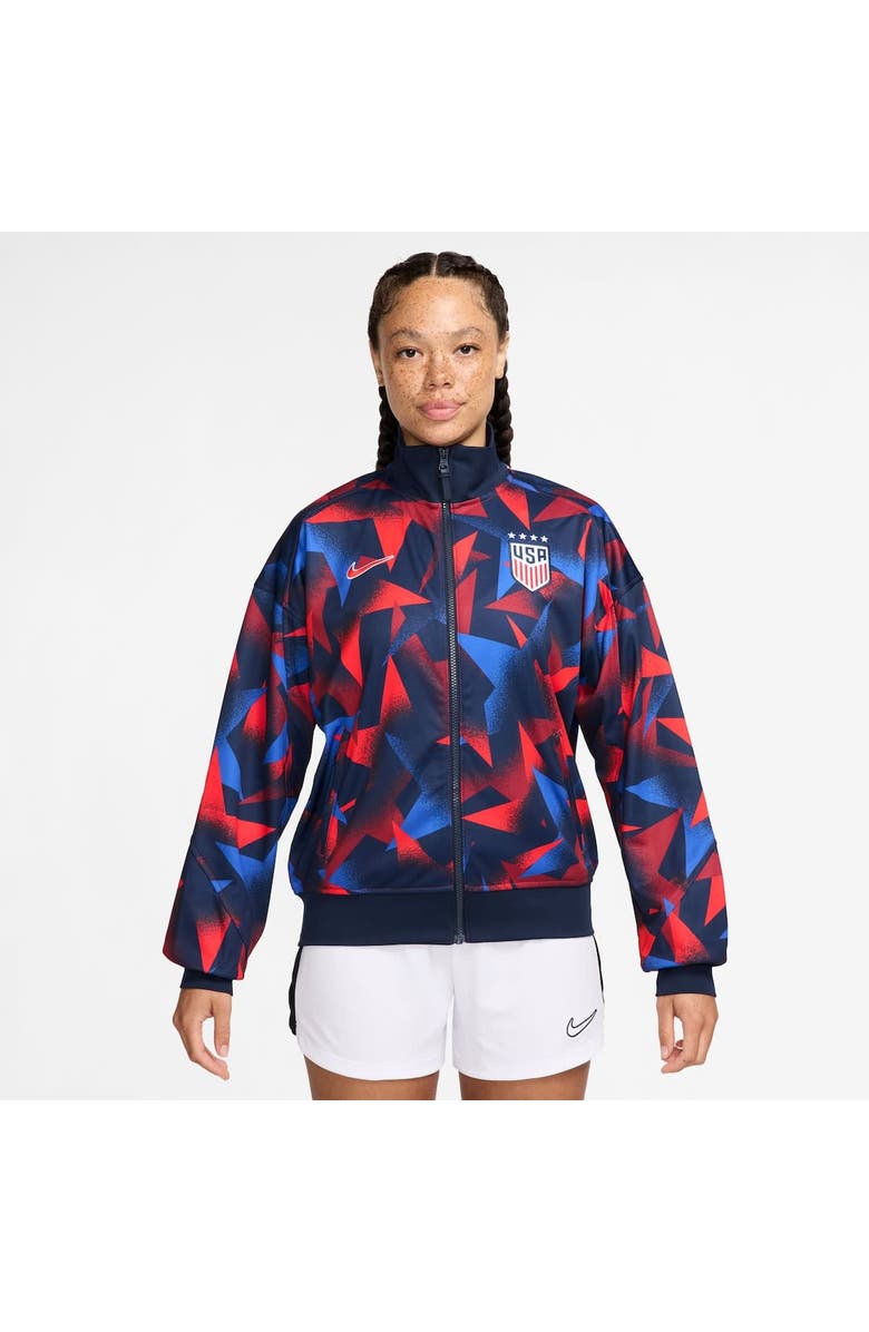 Nike Women's Nike  Navy USWNT 2025 Academy Pro Anthem Performance Full-Zip Jacket, Alternate, color, Navy