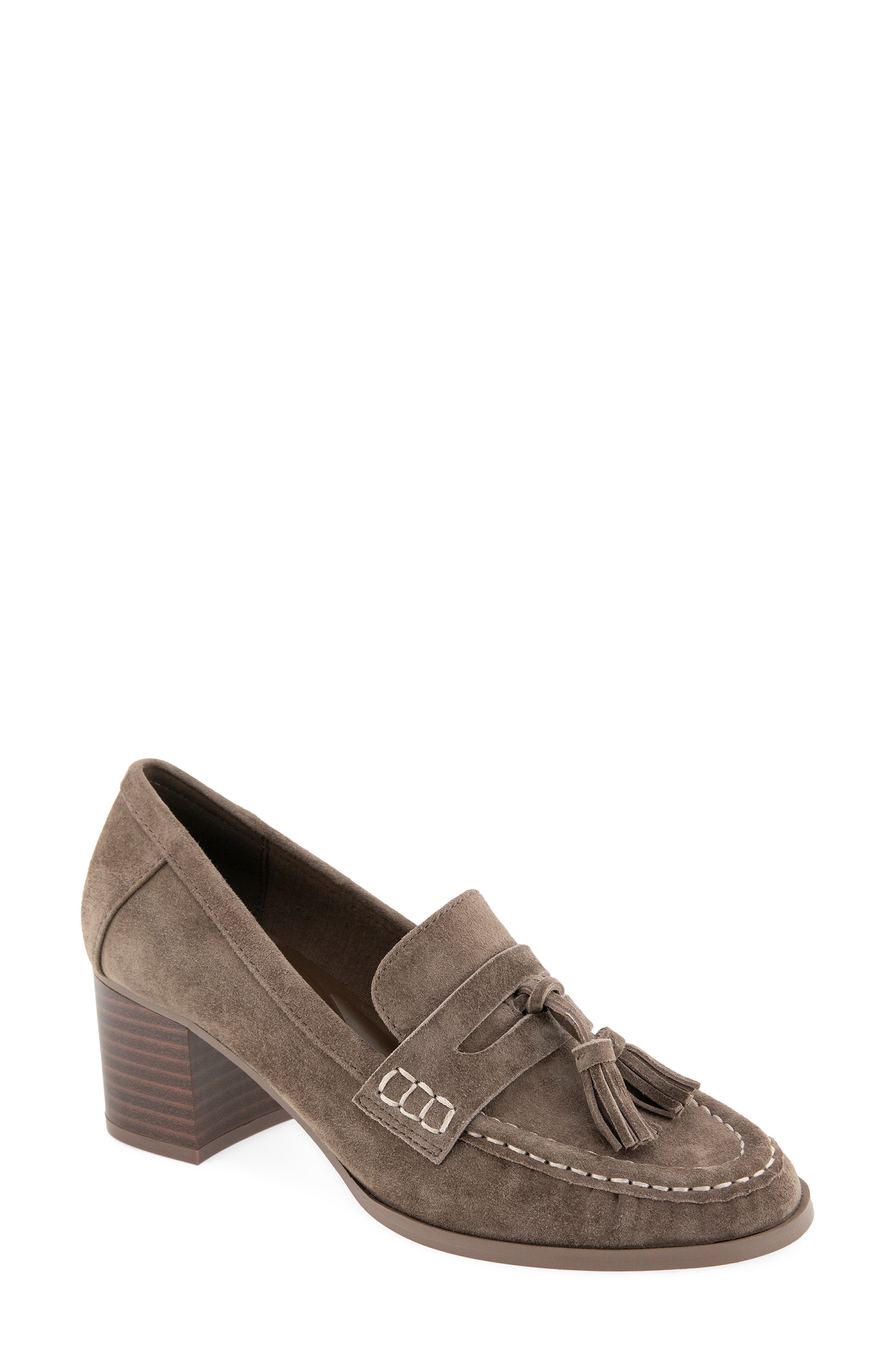 Splendid Martha Tassel Loafer Pump, Main, color, Taupe Gray