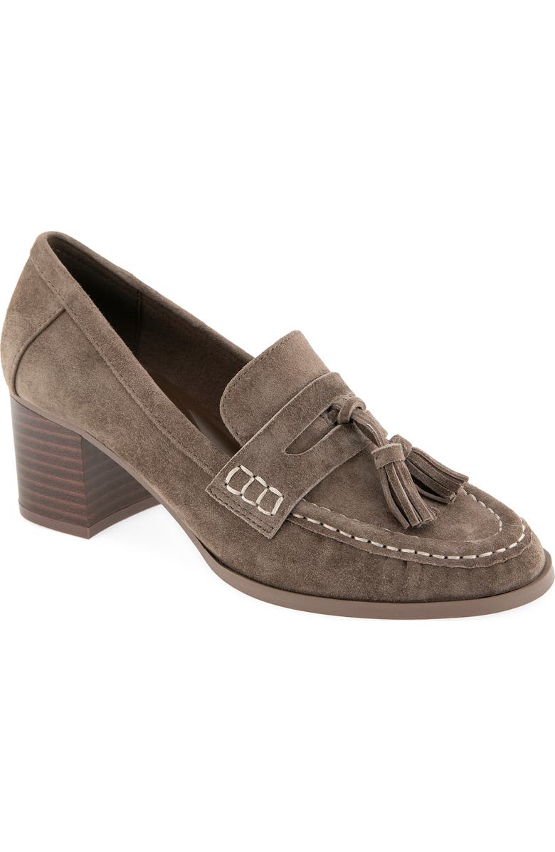 Splendid Martha Tassel Loafer Pump, Main, color, Taupe Gray