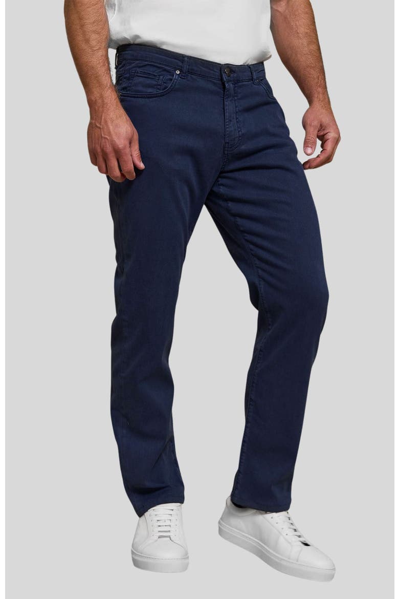 French Twill Stretch 5-Pocket Pant, Alternate, color, Navy