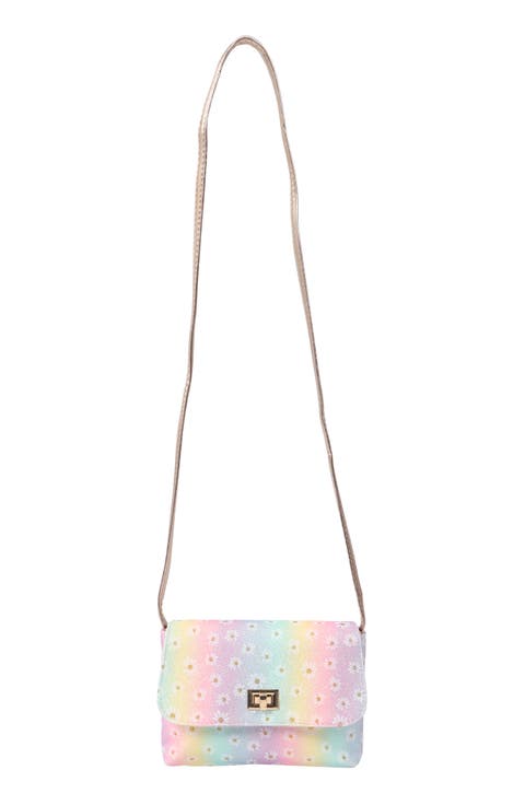 Kids' Glitter Rainbow Crossbody Bag