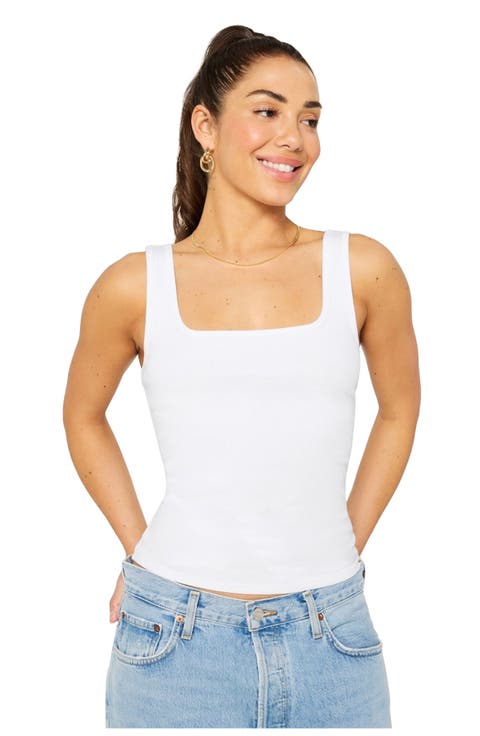 Women
s Daily Rib Square Neck Tank