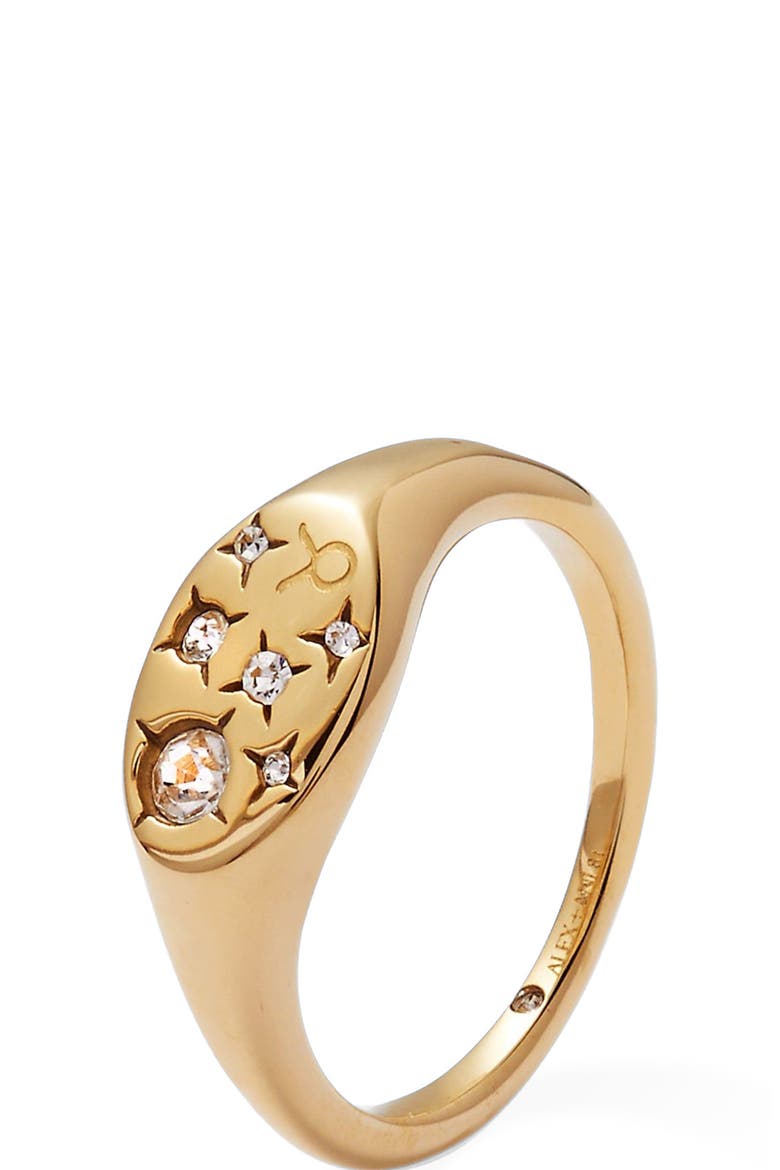 Zodiac Ring, Alternate, color, Gold Taurus