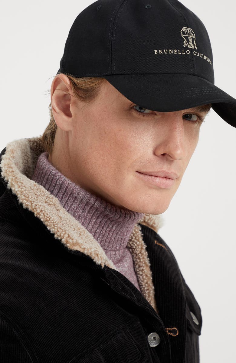 Brunello Cucinelli Baseball cap with embroidery, Alternate, color, 