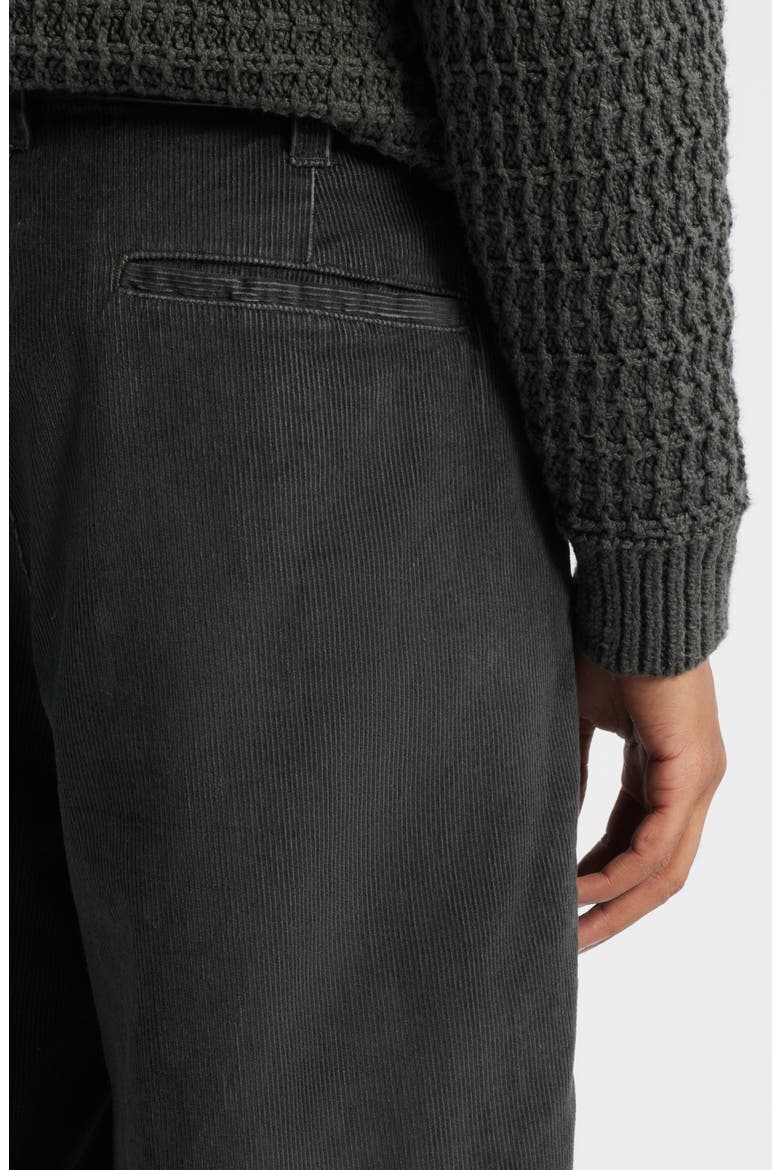 Dean Faded Wash Cotton Corduroy Pants, Alternate, color, BLACK FADED WASH