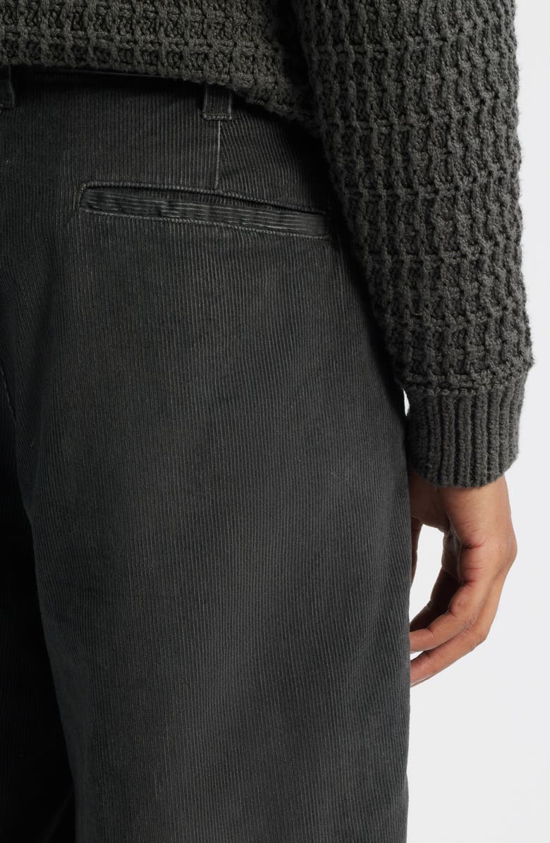 Obey Dean Faded Wash Cotton Corduroy Pants, Alternate, color, Black Faded Wash