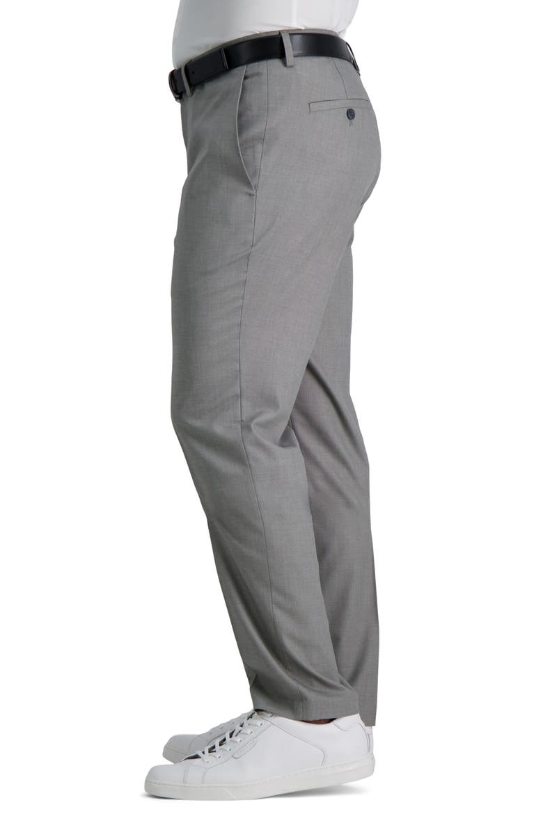 Sharkskin Slim Fit Stretch Dress Pant, Alternate, color, LIGHT GREY