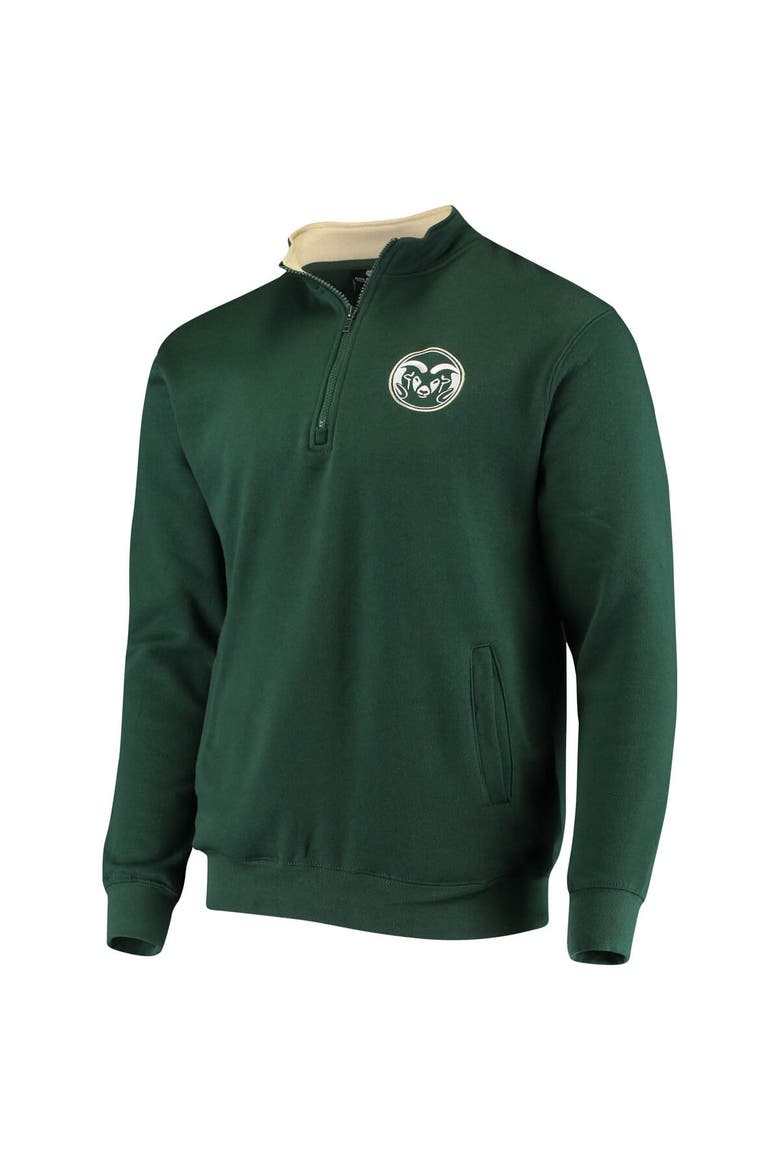 Men's Colosseum Green Colorado State Rams Tortugas Logo Quarter-Zip Pullover Jacket, Alternate, color, Green