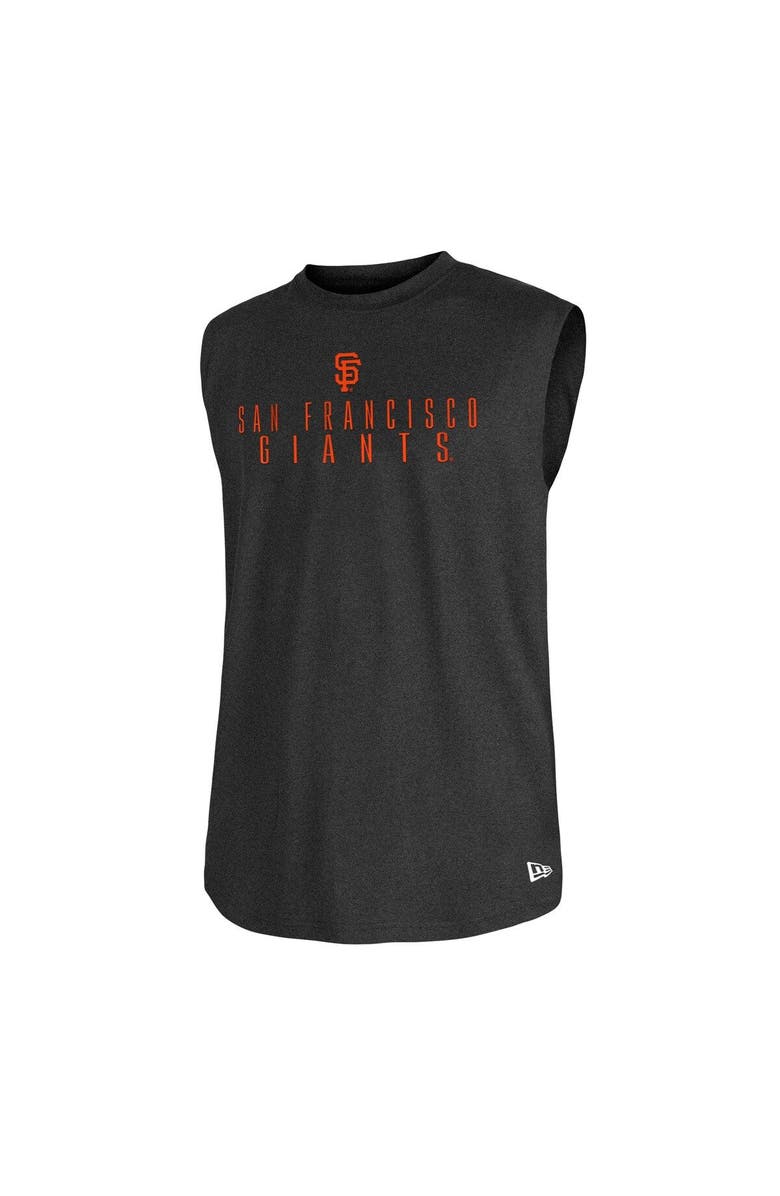 New Era Men's New Era Black San Francisco Giants Team Muscle Tank Top, Alternate, color,
