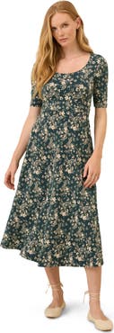 Pact Fit & Flare Signature Scoop Dress Made With Organic Cotton