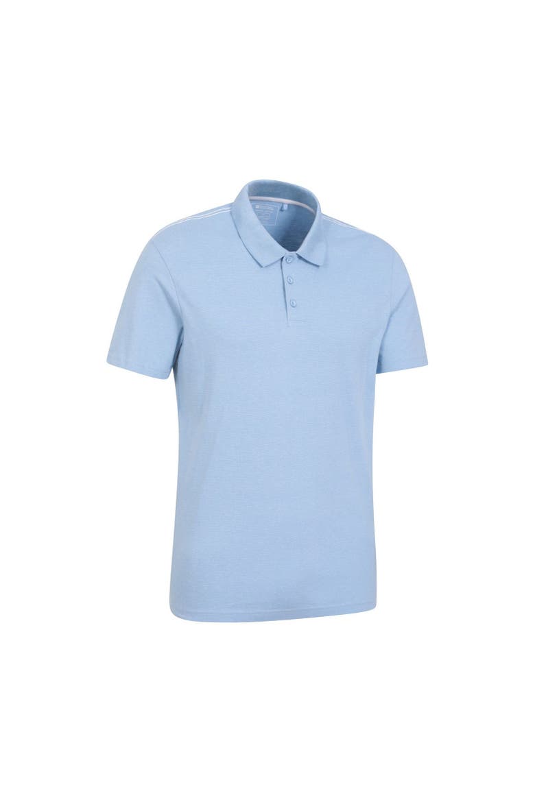 Cordyline Textured Polo Shirt, Alternate, color, Pale Blue