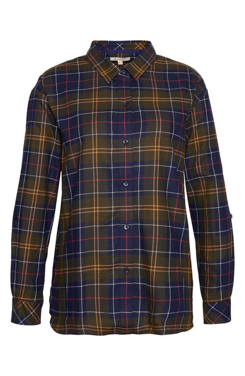 Barbour Elishaw Relaxed Fit Check Button-up Shirt In Blue