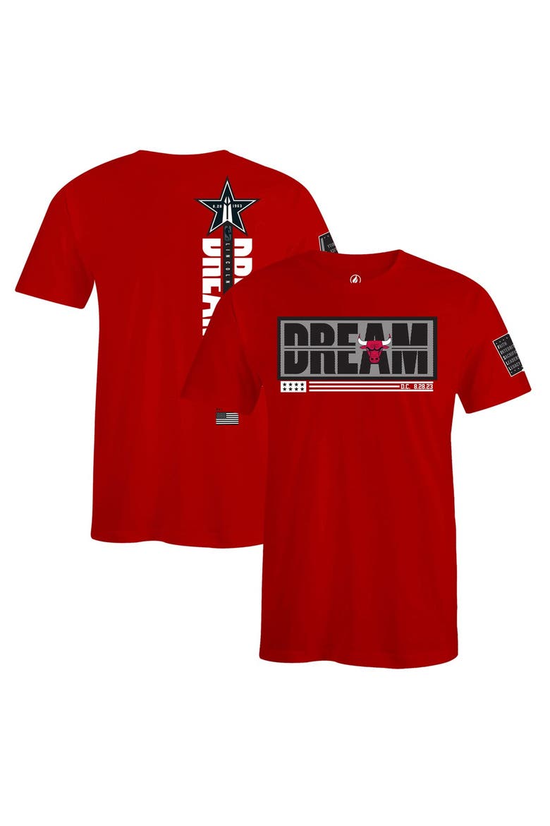 Unisex FISLL x Black History Collection  Red Chicago Bulls T-Shirt, Main, color, Red