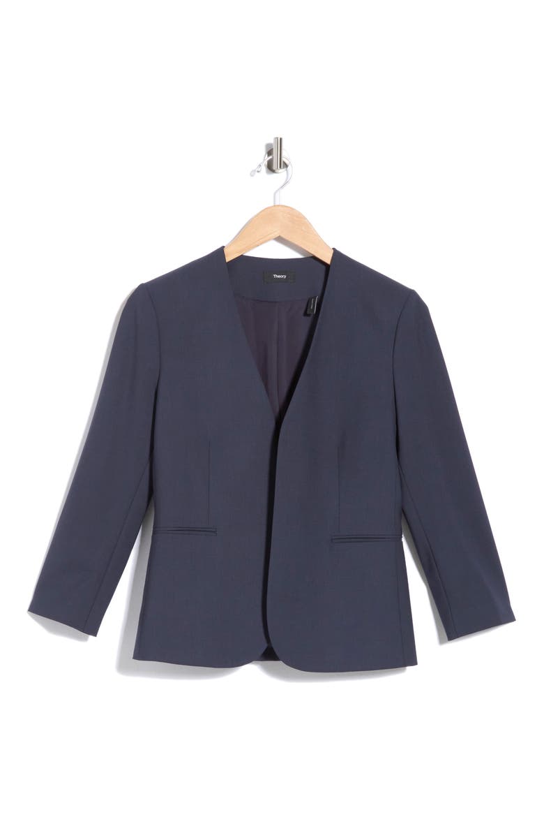 Lindrayia Wool Blend Jacket, Alternate, color, BLUE