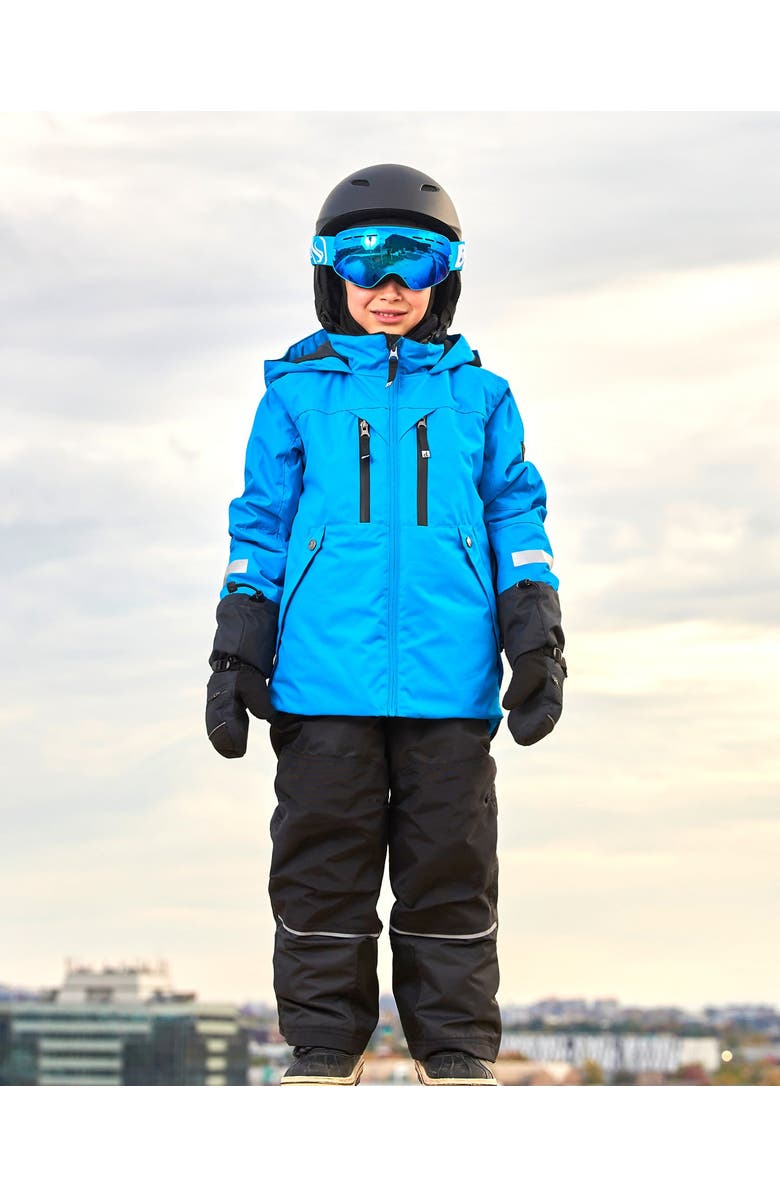 Deux par Deux Kids Unisex Technical Mittens Black, Alternate, color, Anthracite