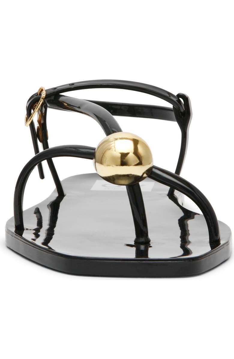 DV by Dolce Vita Jossie Flat Sandal, Alternate, color, Black Shiny
