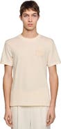 SANDRO Cotton crochet flower T-shirt