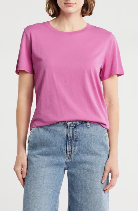 Washed Cotton Crewneck T-Shirt