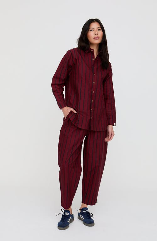 Turtledove London Organic Cotton Bea Shirt In Red