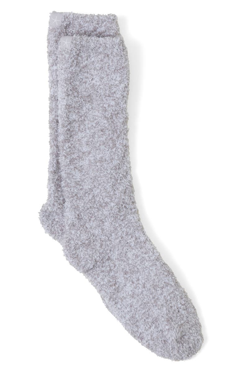 Barefoot Dreams<sup>®</sup> CozyChic<sup>™</sup> Heathered Socks, Main, color, Oyster-White