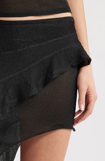Palisade Layered Asymmetric Miniskirt