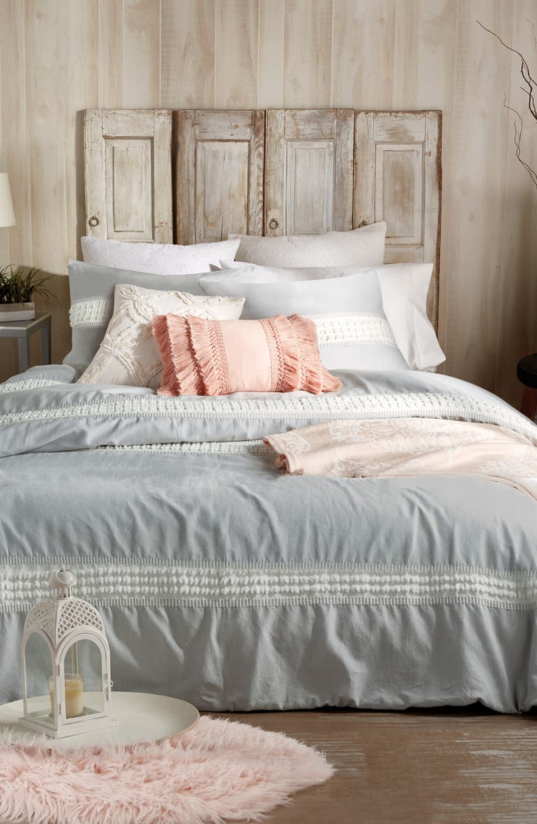 Peri Home Tufted Dot Stripe Cotton Comforter & Sham Set, Alternate, color, 