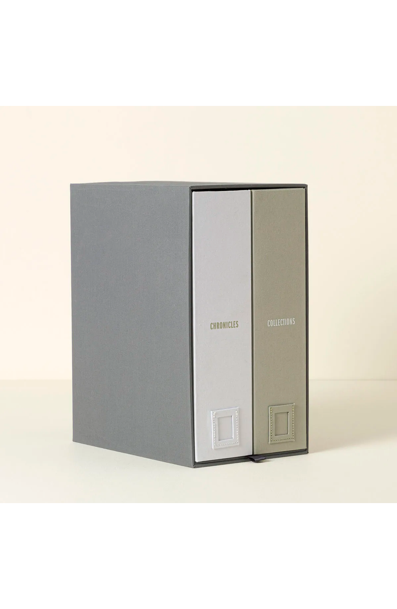 Uncommon Goods Baby Keepsake Library by Savor, Alternate, color, Slate