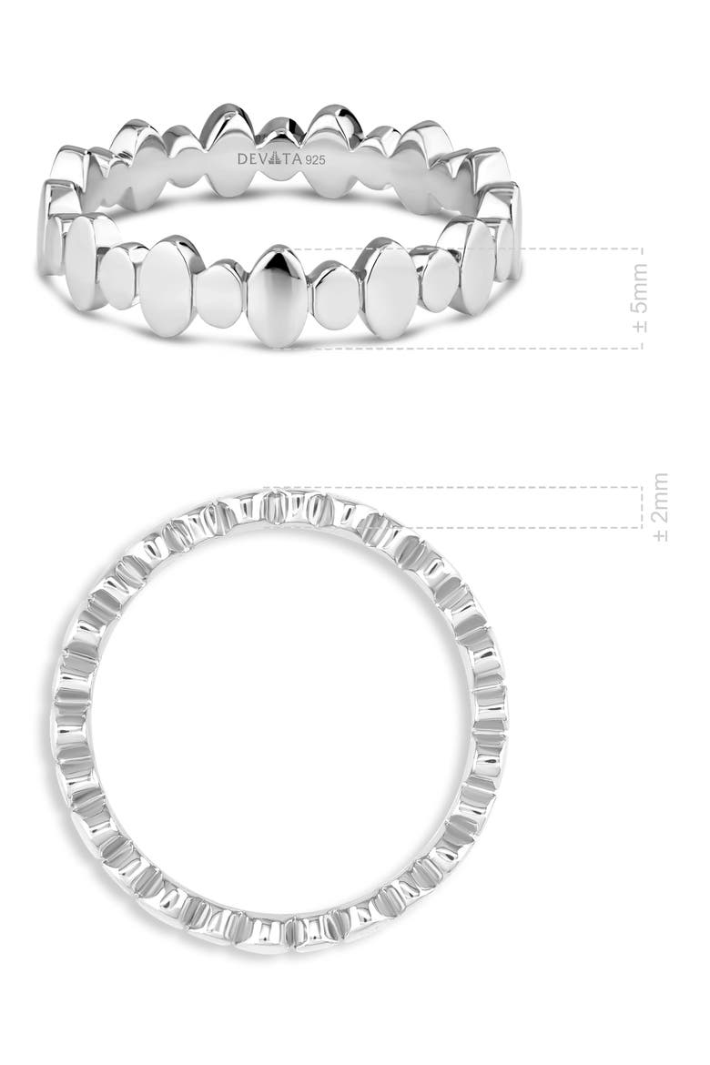 Oval Link Band Ring, Alternate, color, SILVER