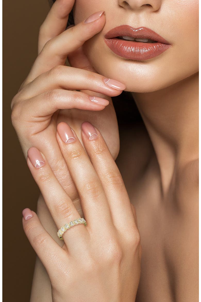 Heart Eternity Ring, Alternate, color, GOLD