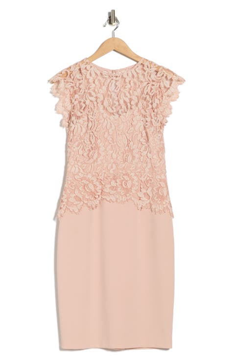Lace Peplum Dress