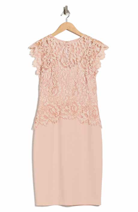 Vince Camuto Lace Peplum Dress