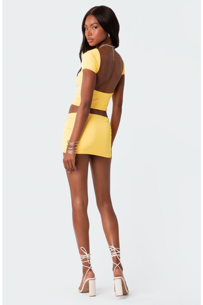 Selma Miniskirt, Alternate, color, YELLOW